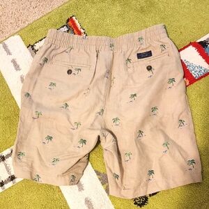 Janie & Jack linen Palm tree shorts